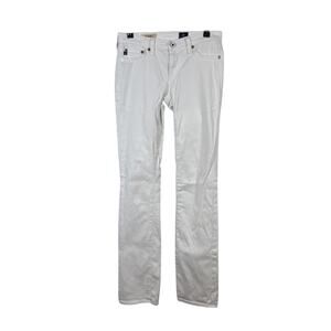 AG Adriano Goldschmied The Ballad Jeans Womens 26 Slim Boot White Low Rise